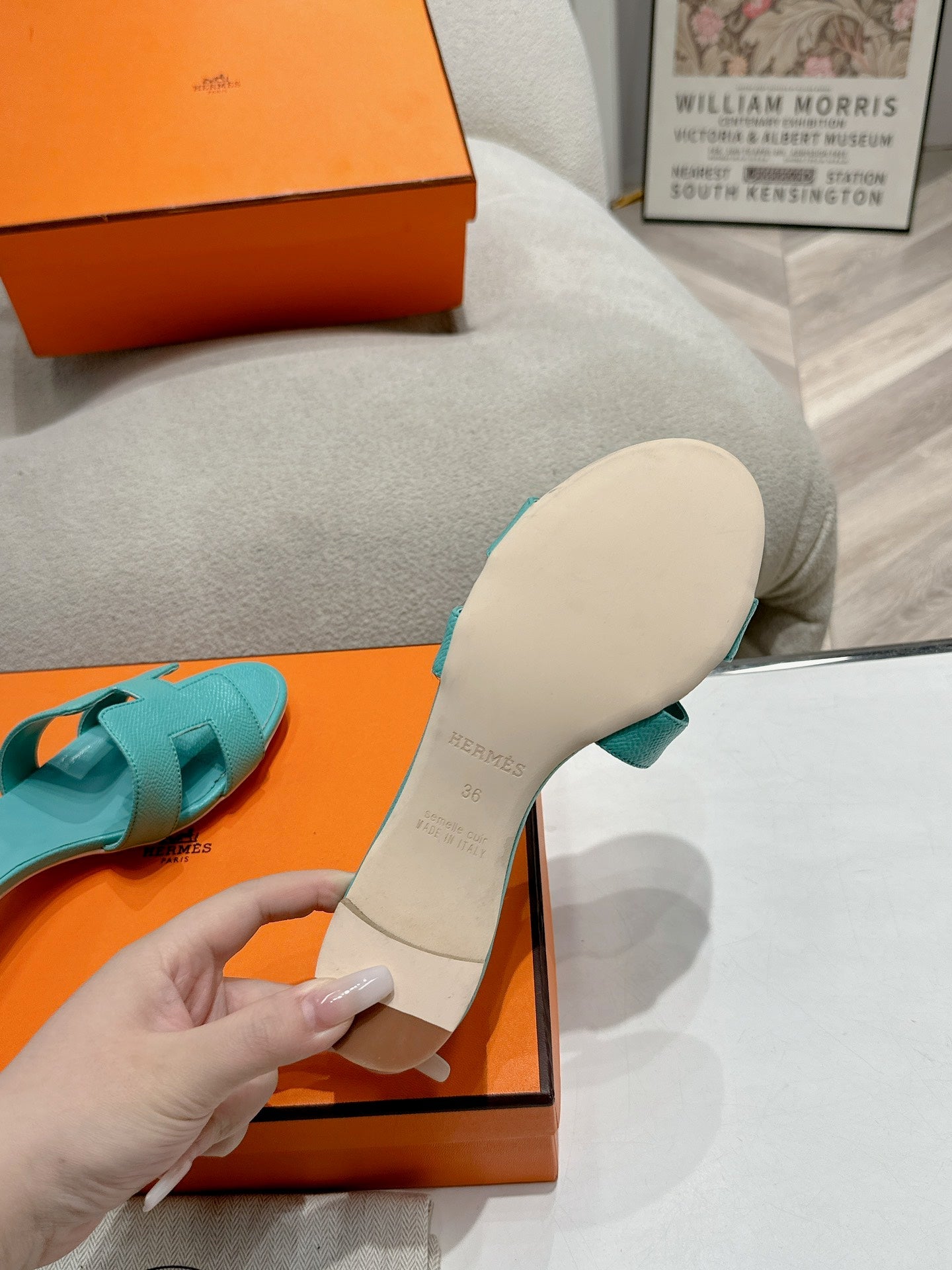 0ASIS SANDAL SKY BLUE CALFSKIN CLASSIC、mysite、Cacoeks