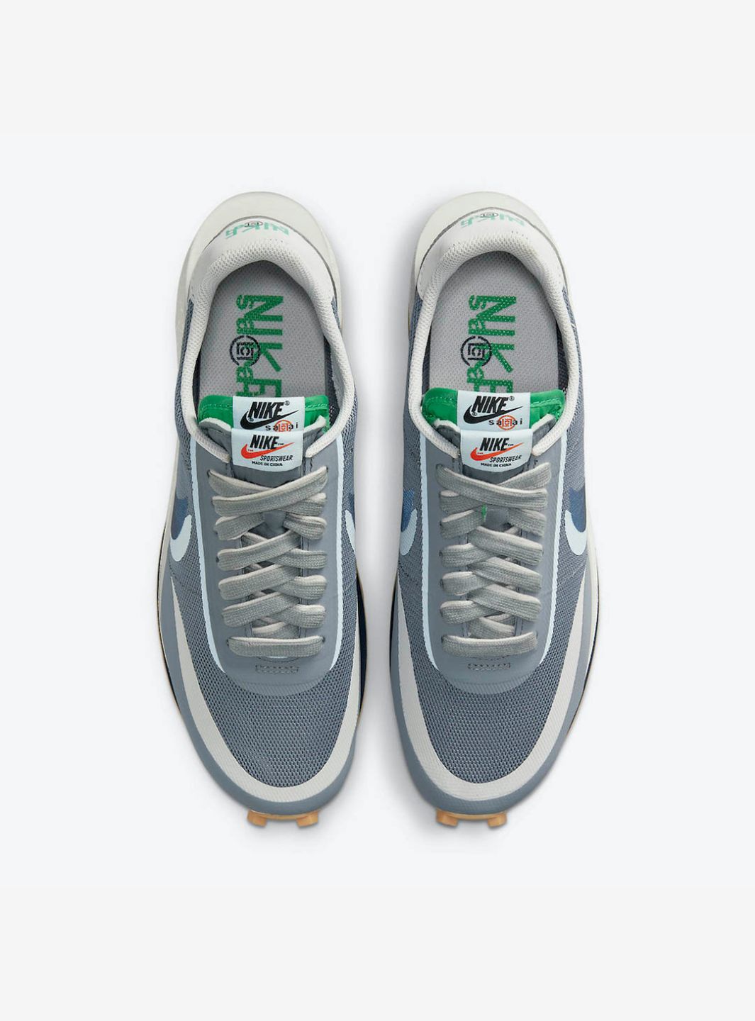 Nike LD Waffle Sacai CLOT Kiss of Death 2 Cool Grey、NIKE、Cacoeks