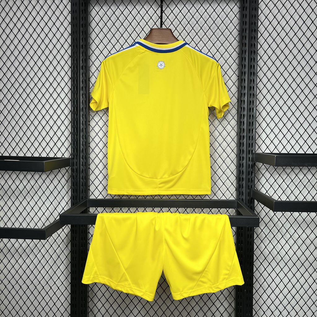 ManixJersey.com | Leeds United 24-25 Away Kids Kit -Customize Name, Number and Patch | Worldwide Shipping