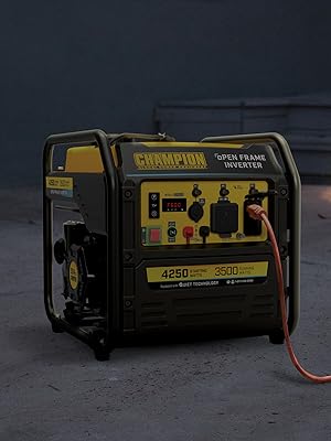 generator inverter gas powered champion 4250 watts backup outage quiet portable rv storm generators