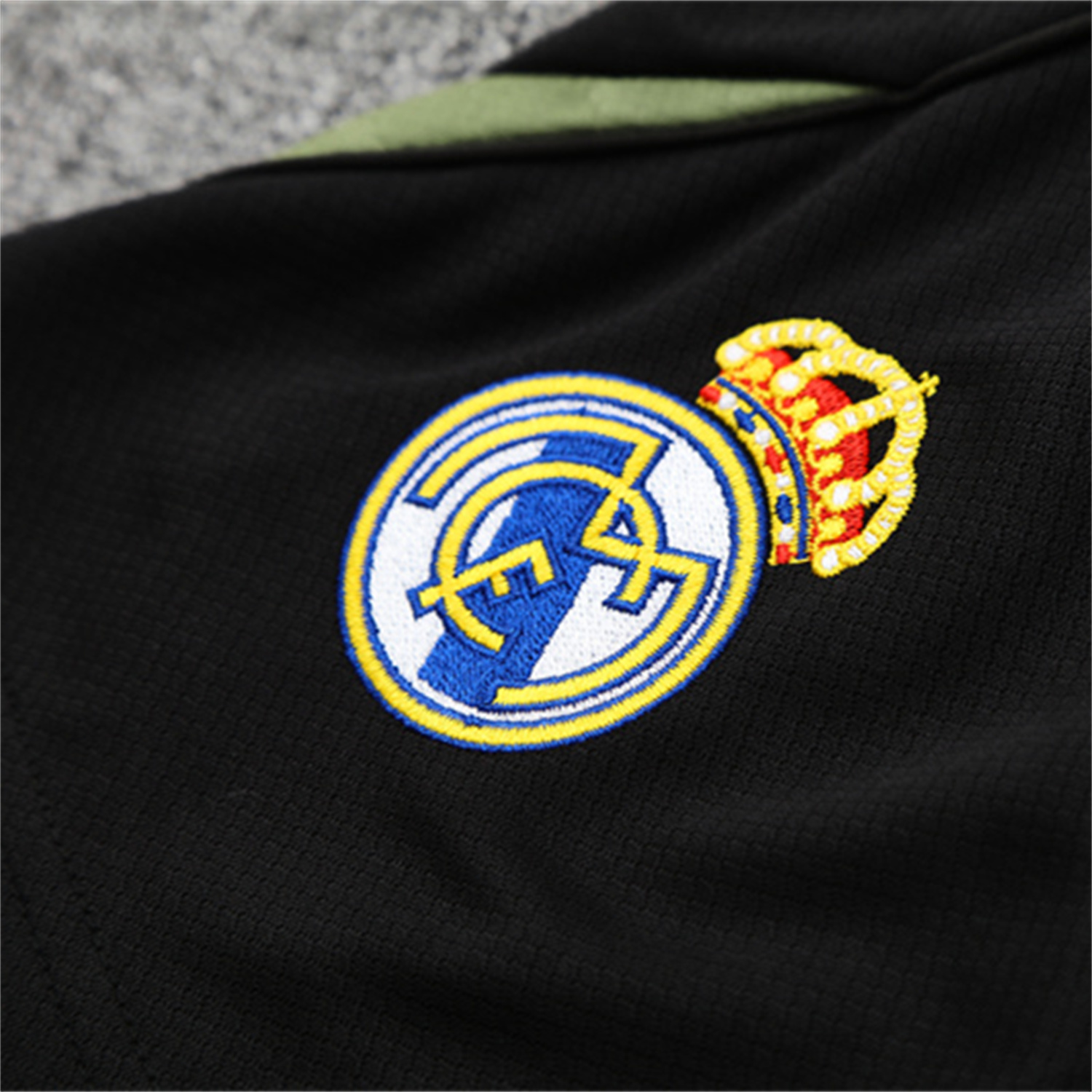 UltraTrikot-Real Madrid 25-26 Kid Short-Sleeve Training Set - Green Black Top & Black Shorts