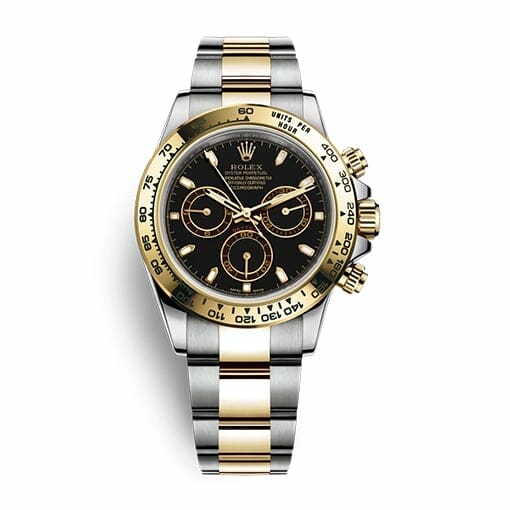 Daytona 116520 Gold Steel Black Replica-fasswatch