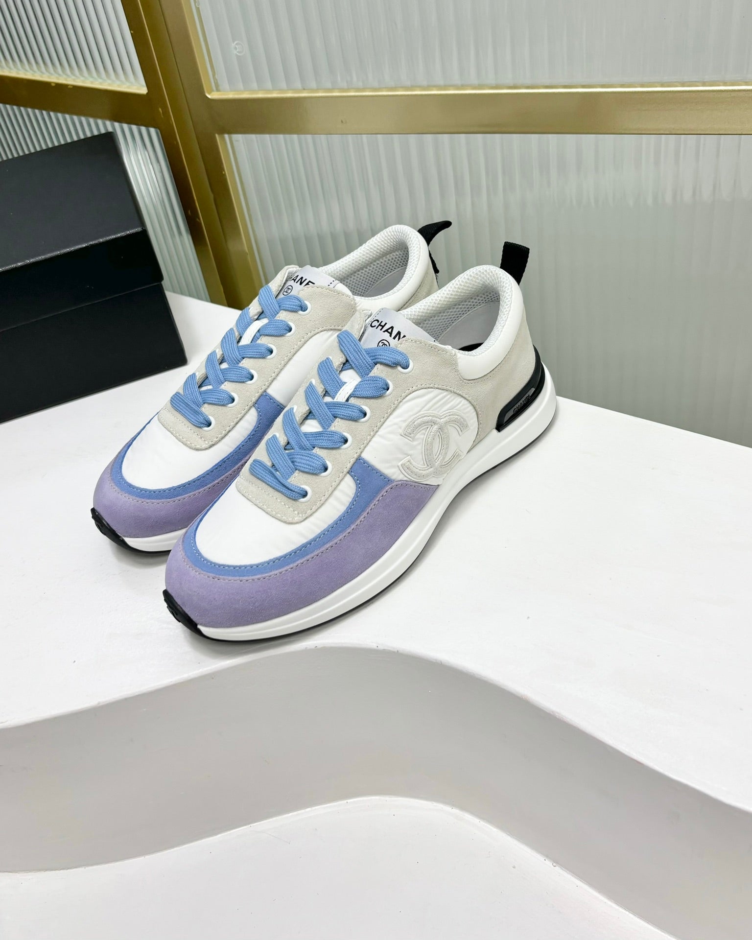 SNEAKER IN AMETHYST PURPLE MIX GREY SUEDE、mysite、Cacoeks