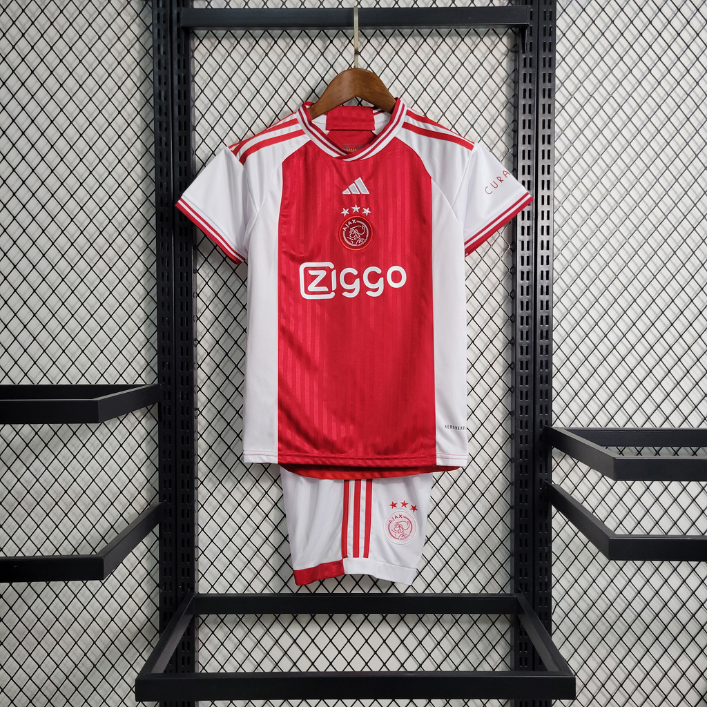 JerseysGala.com | Ajax 23-24 Home Kids Kit -Customize Name, Number and Patch | Worldwide Shipping