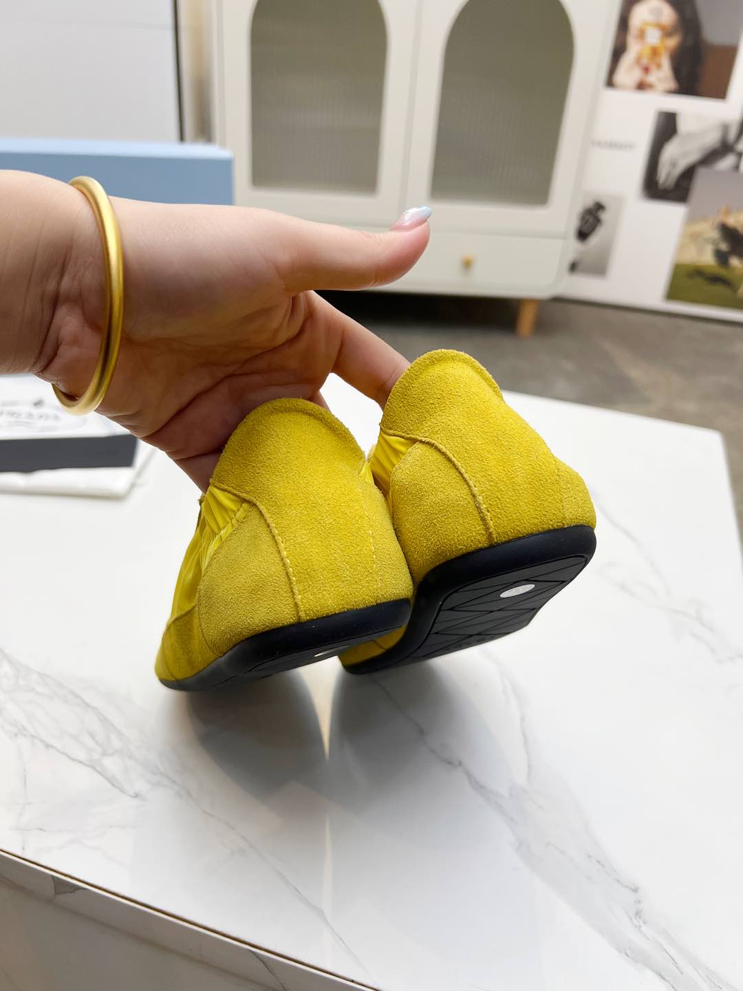 COLLAPSE SNEAKERS IN YELLOW SUEDE AND NYLON、mysite、Cacoeks