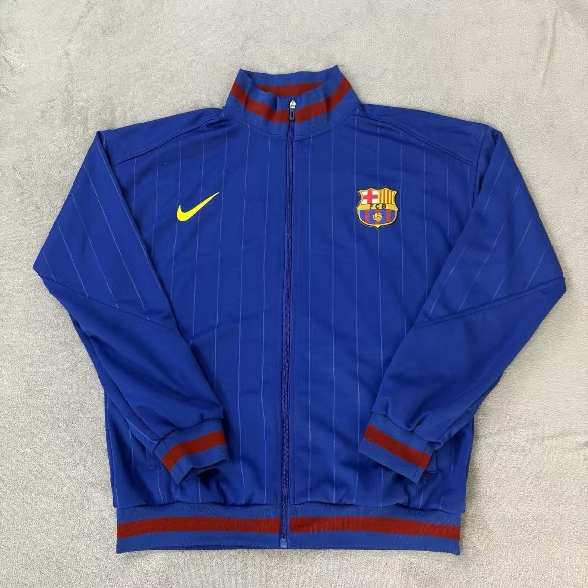 2025/2026 Barcelona Windbreaker Blue Soccer Jersey 1:1 Thai Quality:football jersey mysite: unitedjerseyfootball 邓江浪:football