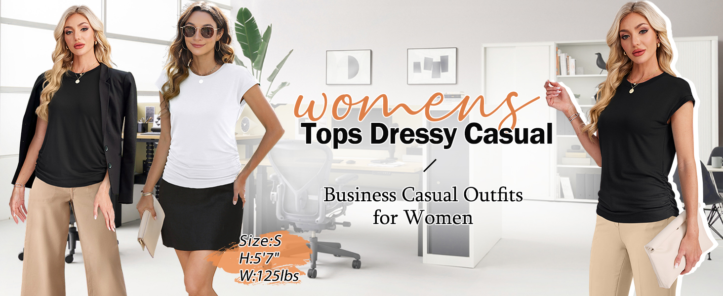 womens tops dressy business casual outfits work clothes shirts