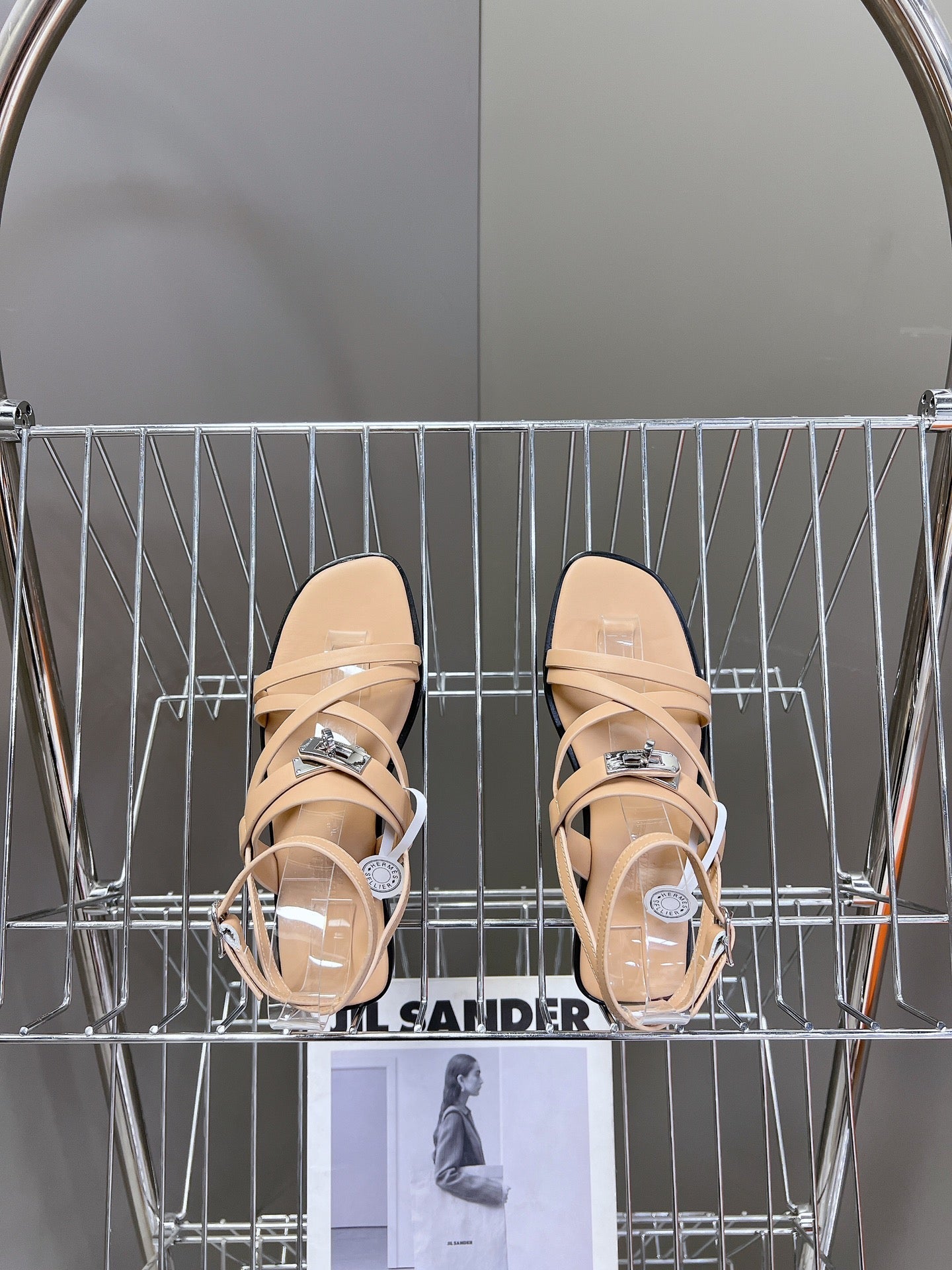 JUNE SANDAL BEIGE CALFSKIN、mysite、Cacoeks