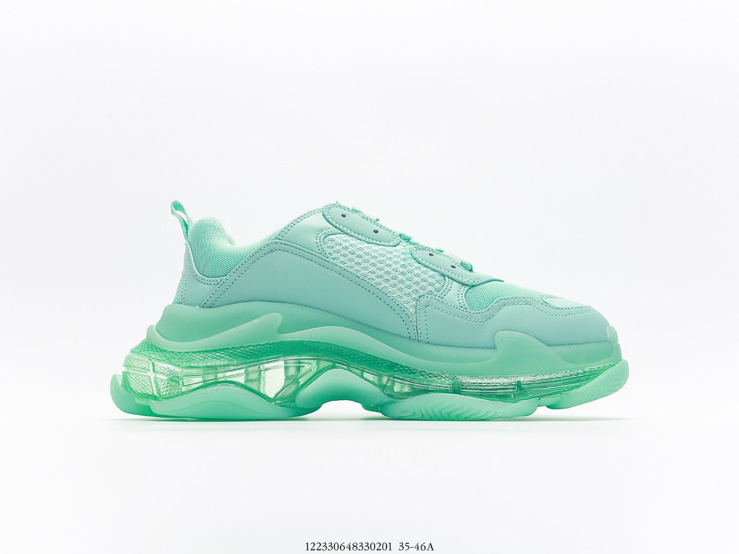 Balenciaga Triple S Clear Sole Sneaker Green、mysite、Cacoeks