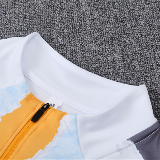 GlobeJersey-Real Madrid 2025 Kids Long Sleeve Training Set - Three Color Mixing