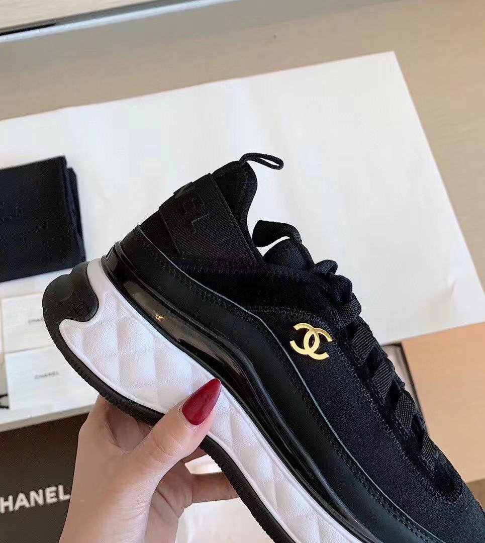 CC Bubble Quilted Trainer Sneaker Black White、mysite、Cacoeks