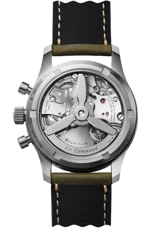 Blancpain Air Command Ref. AC02-12B53-63B Super Clone Watch – Red Gold Blue Dial Flyback Chronograph Fake Replica