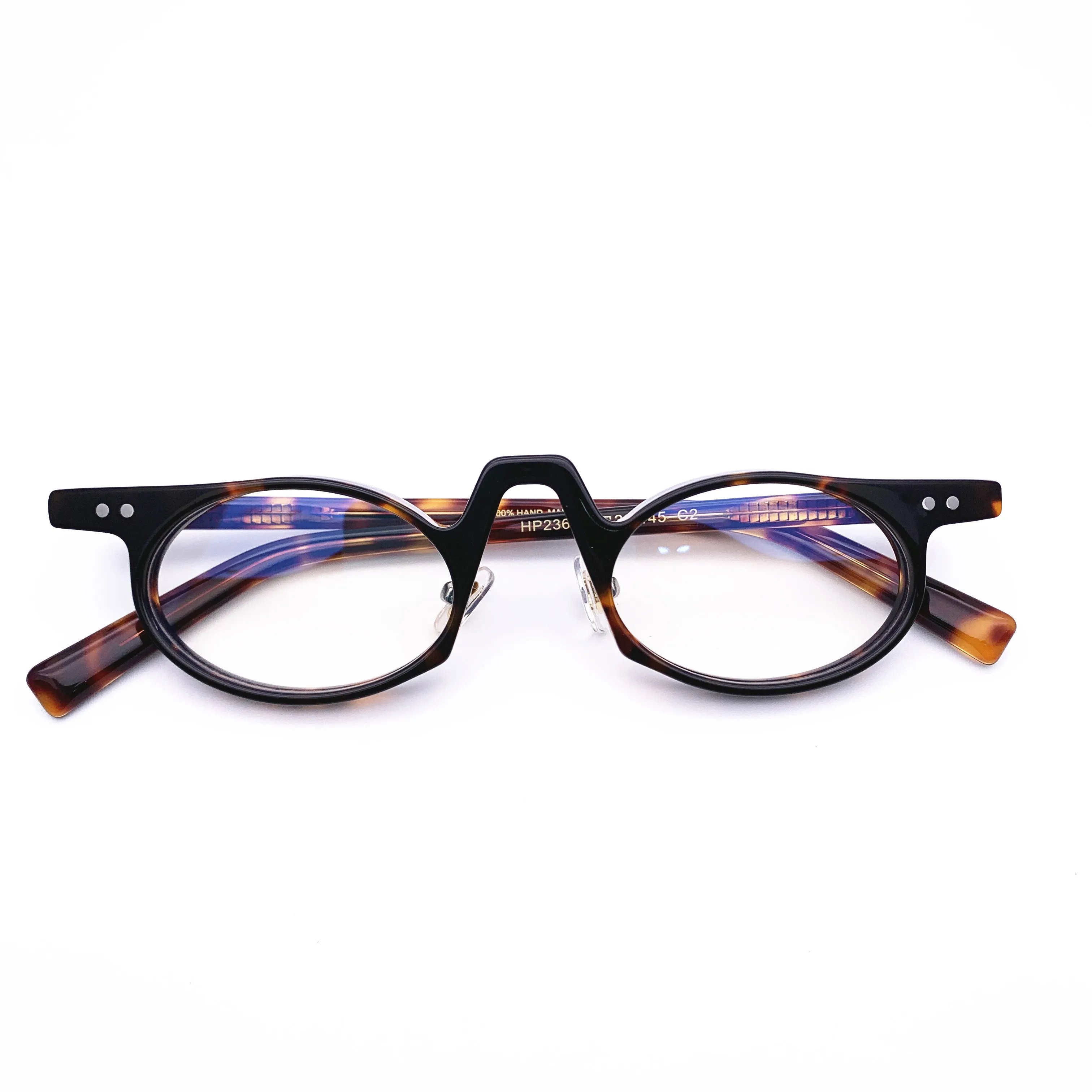 Belight Optical Acetate Round Shape Men Women Small Tiny Reading  Prescription Eyeglasses Retro Frame Eyewear HP236