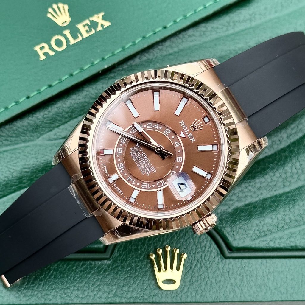 Đồng Hồ Rolex Replica 11 Sky-Dweller 336235 Mặt Chocolate 42mm