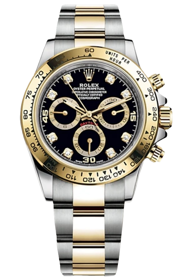 Rolex Daytona M116503-0011 Super Clone – Black Dial Two-Tone Yellow Gold Swiss Replica Watch