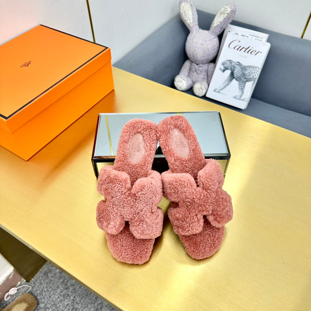 0RAN SHEARLING SANDALS PUNCH PINK、mysite、Cacoeks