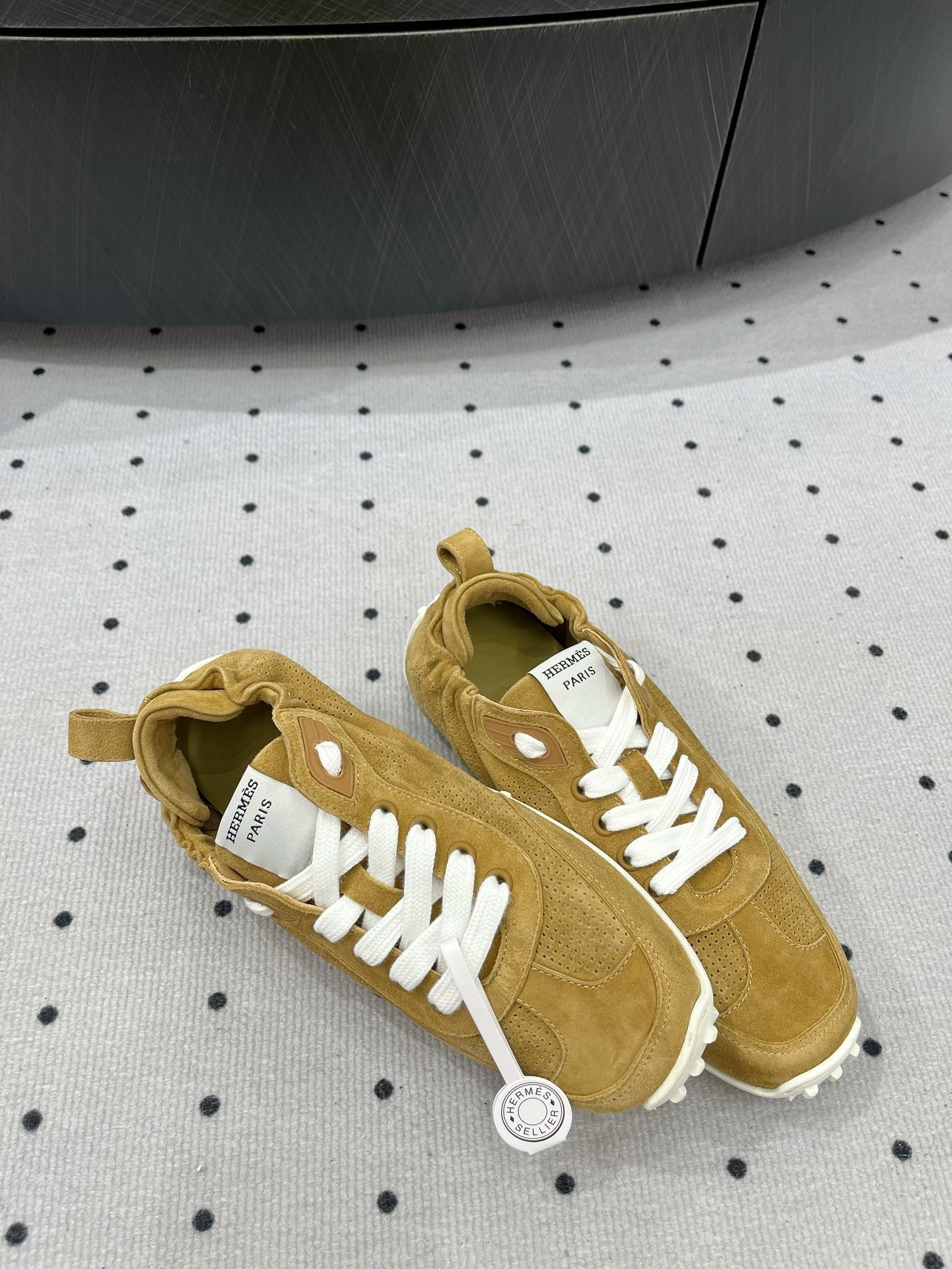 TRAIL SNEAKER IN DIJON YELLOW SUEDE、mysite、Cacoeks