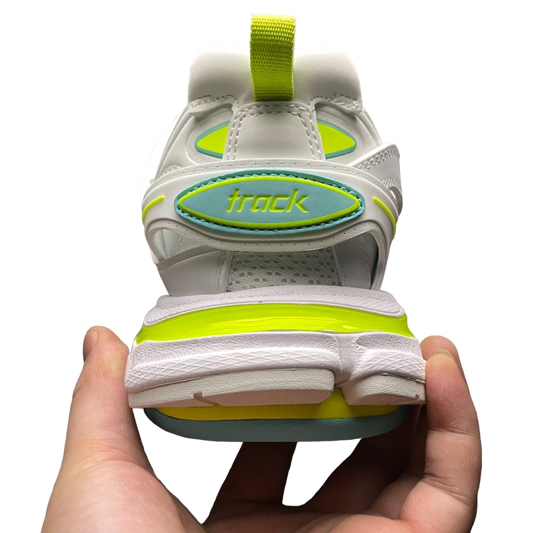 Balenciaga Track Trainer in White Neon Yellow、mysite、Cacoeks