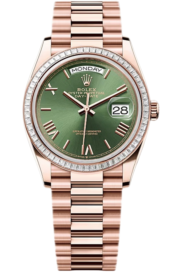 Rolex Day-Date Super Clone Swiss Replica Watch Ref 128395TBR-0033 3255 Swiss Movement