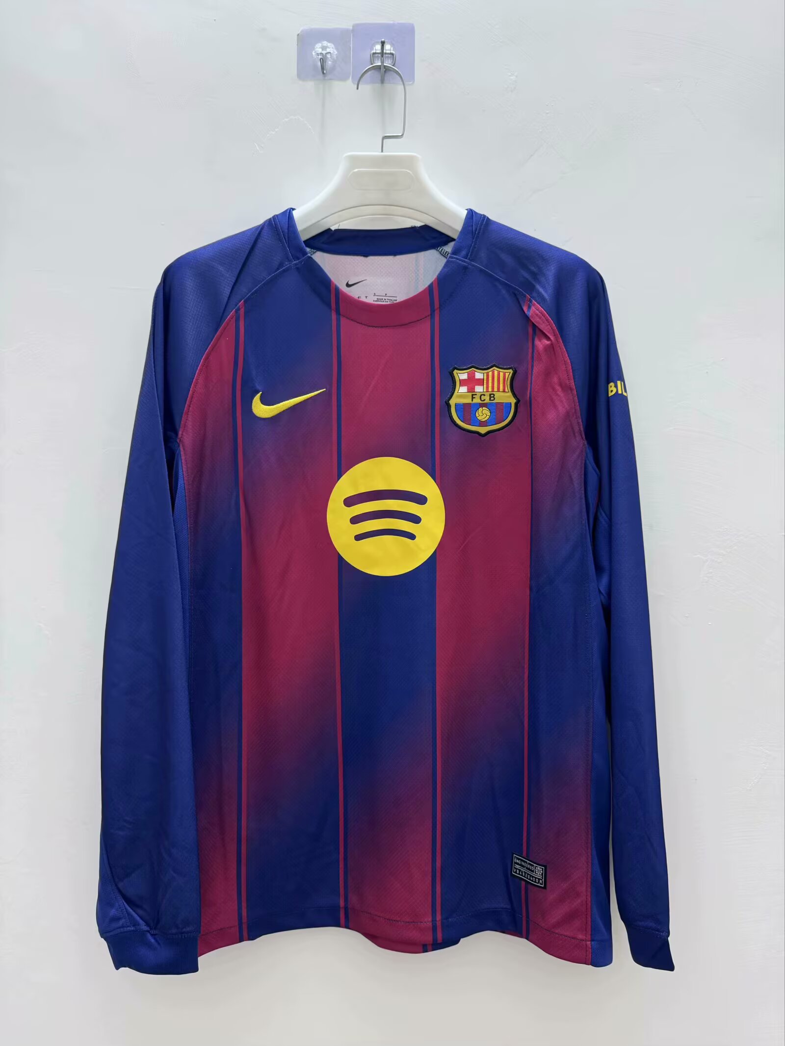 2025/2026 Long Sleeve Barcelona Home Football Shirt 1:1 Thai Quality:football jersey mysite: unitedjerseyfootball 邓江浪:football