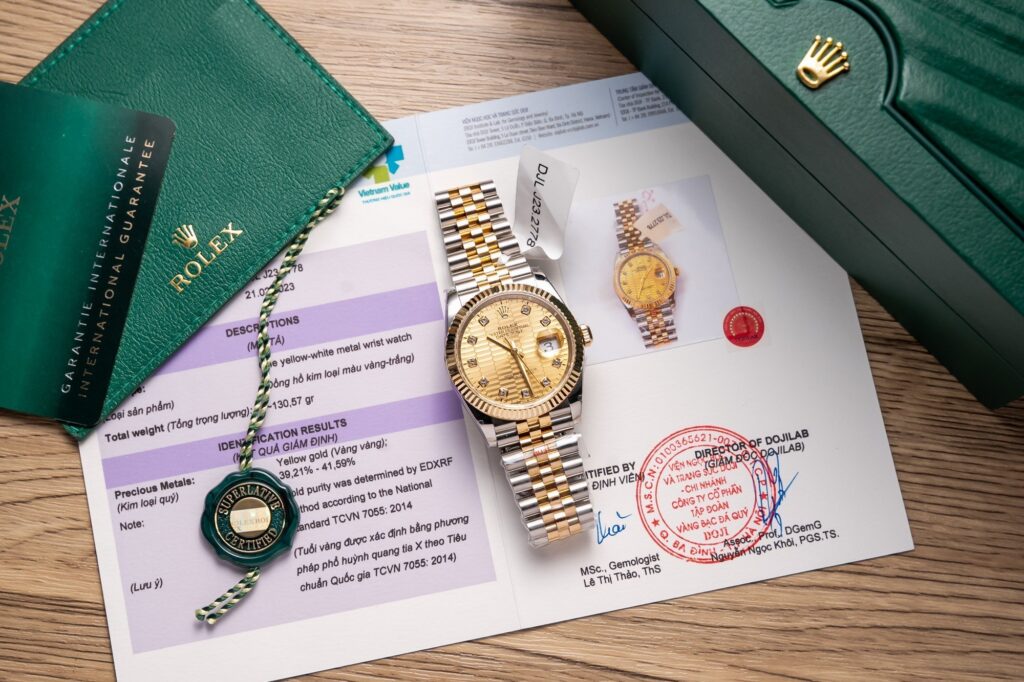Đồng Hồ Rolex DateJust Bọc Vàng Thật Mặt Nếp Gấp GMF 36mm (1)