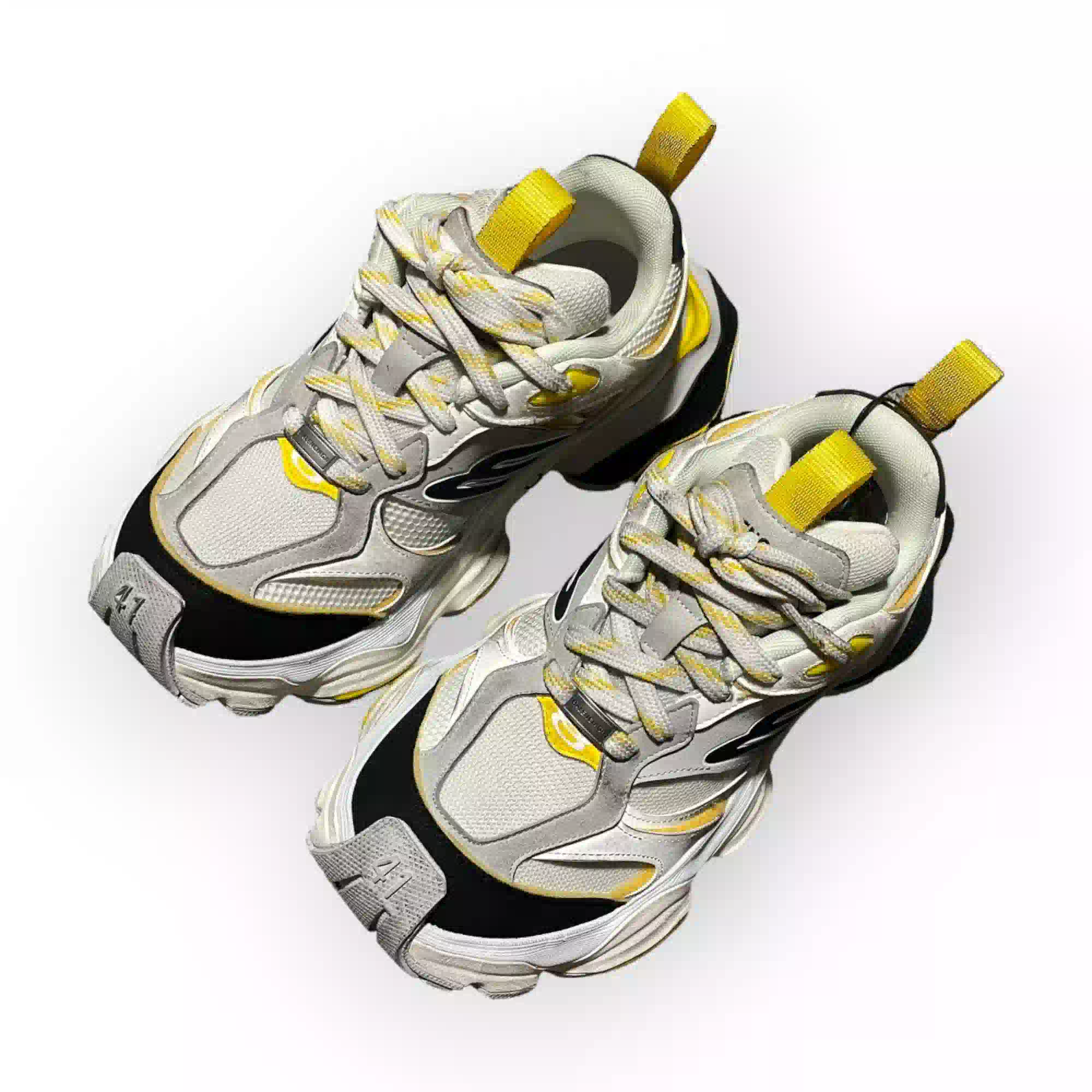 Balenciaga Cargo Sneaker in Grey Black Yellow、mysite、Cacoeks