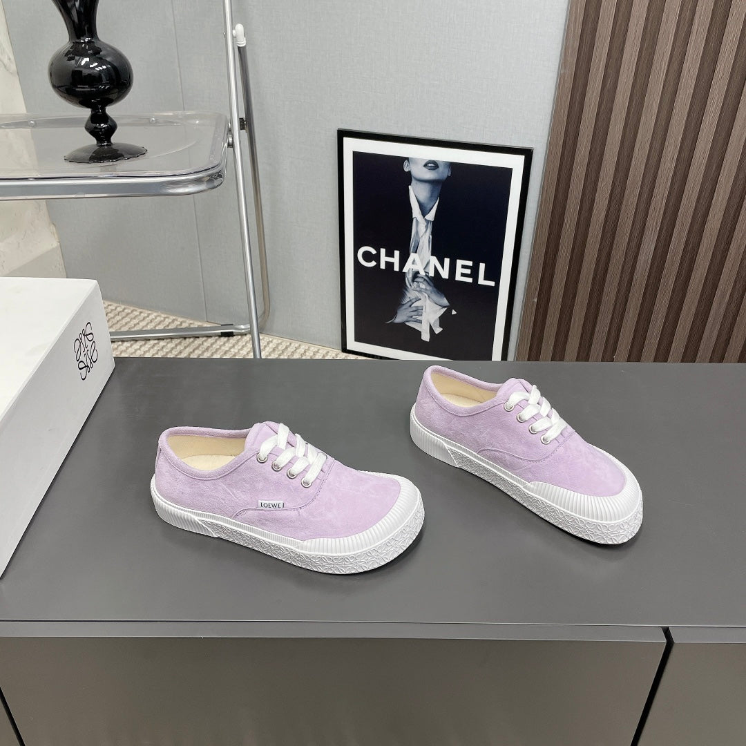 TERRA VULCA LACE-UP SNEAKER IN PASTEL PURPLE SUEDE、mysite、Cacoeks