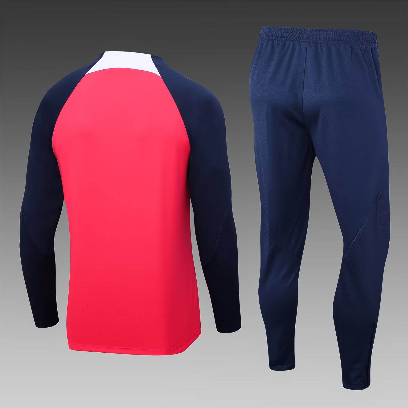 2023/2024 Atletico Madrid Half-Pull Training Suit Red 1:1 Thai Quality Set:football jersey mysite: unitedjerseyfootball 邓江浪:football