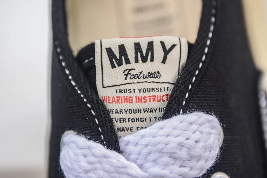 Maison Mihara Yasuhiro Baker Vintage-Like OG Sole Canvas Low-top Sneaker Black、mysite、Cacoeks