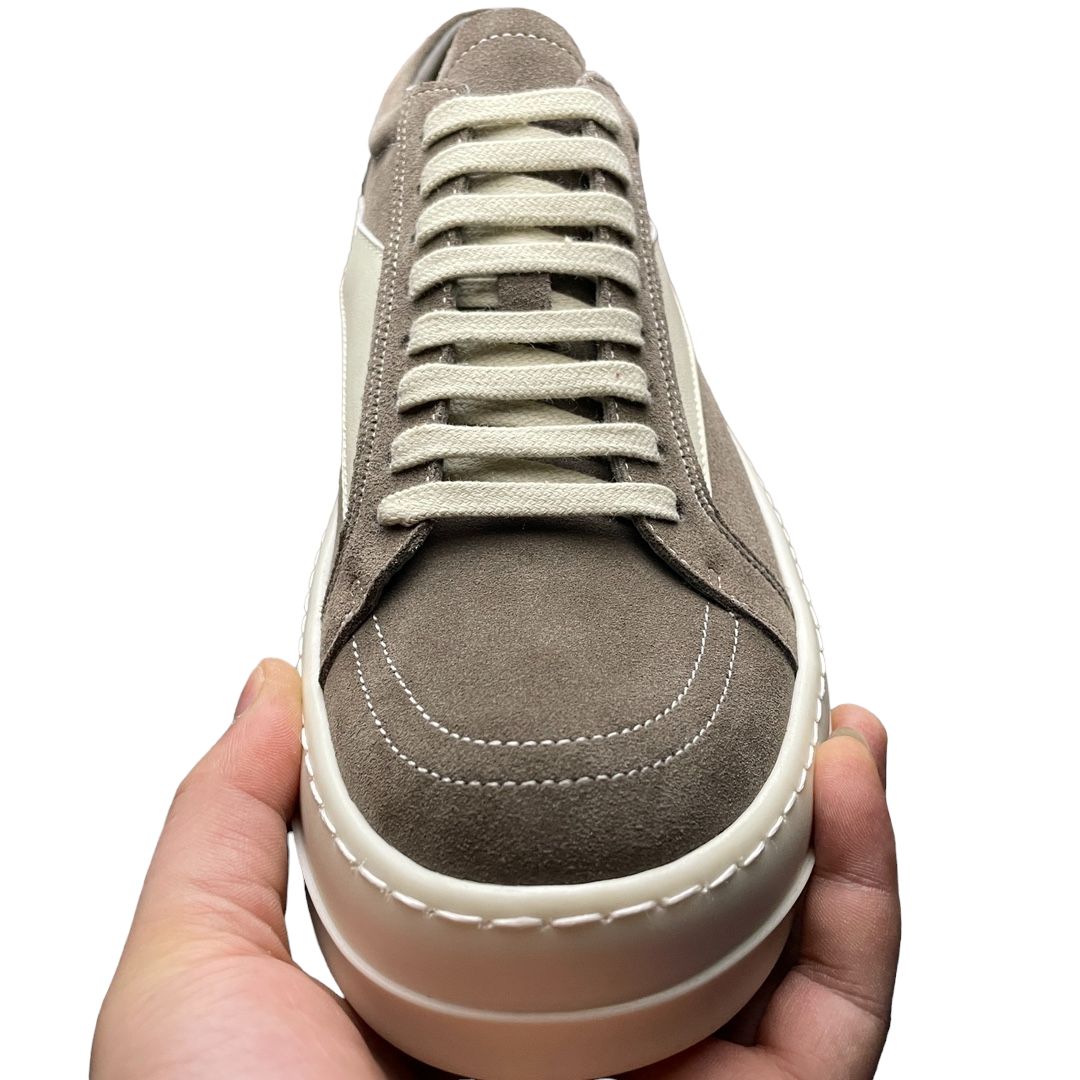 Rick Owens Vintage Sneaks Velour Suede Dust Grey、mysite、Cacoeks