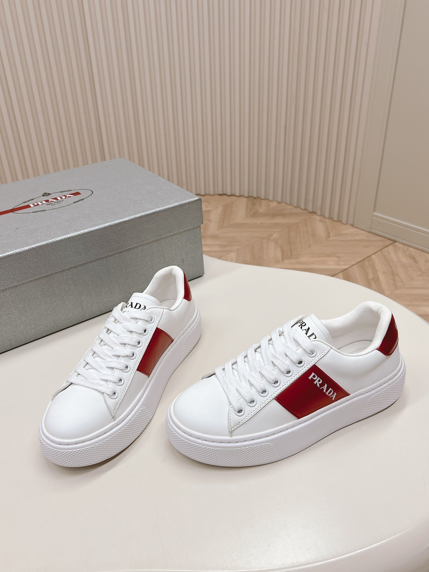 PRA LEATHER LOGO OUTLET SNEAKERS BLACK AND CHERRY CALFSKIN、mysite、Cacoeks