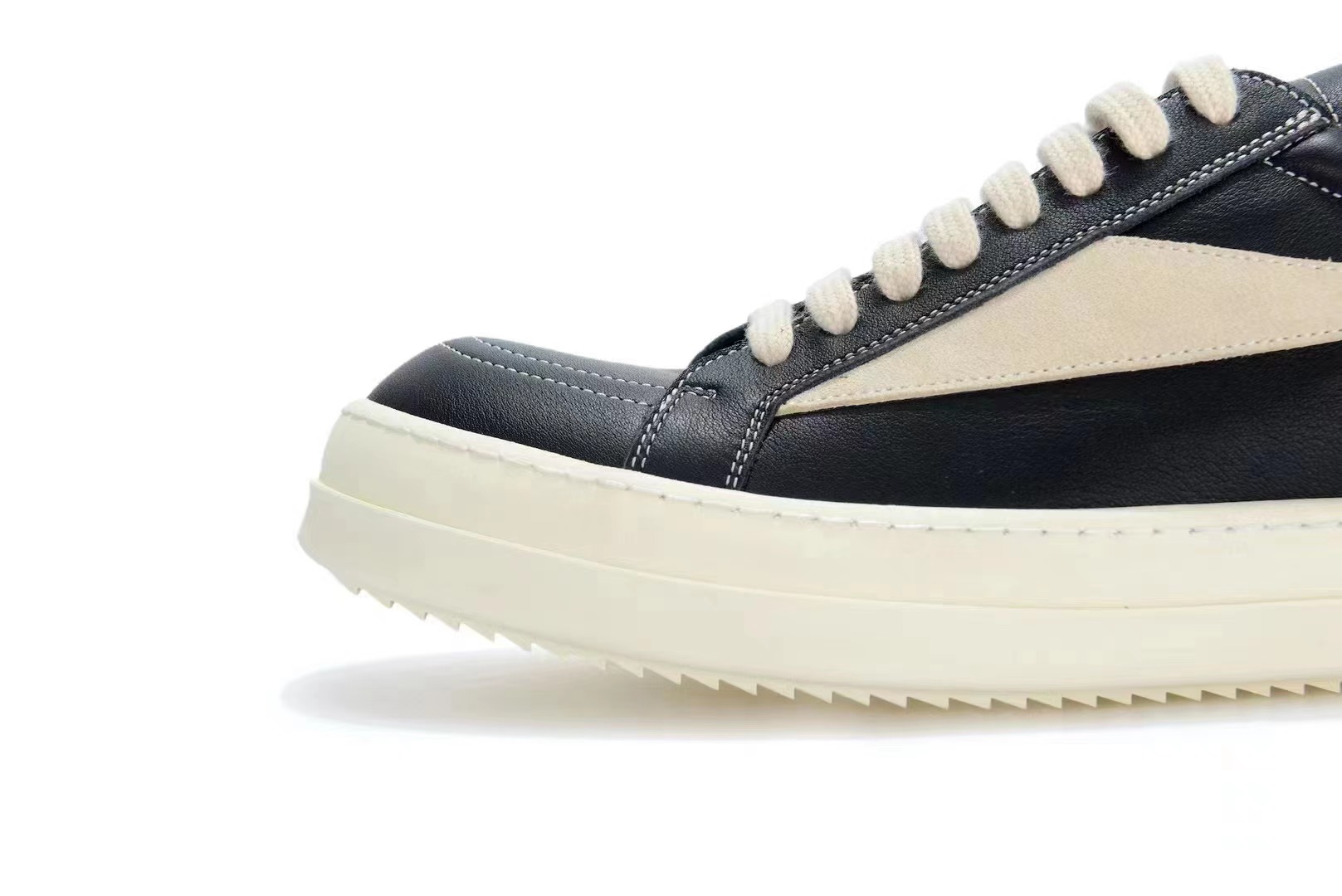 Rick Owens Vintage Sneaks in Black Leather、mysite、Cacoeks