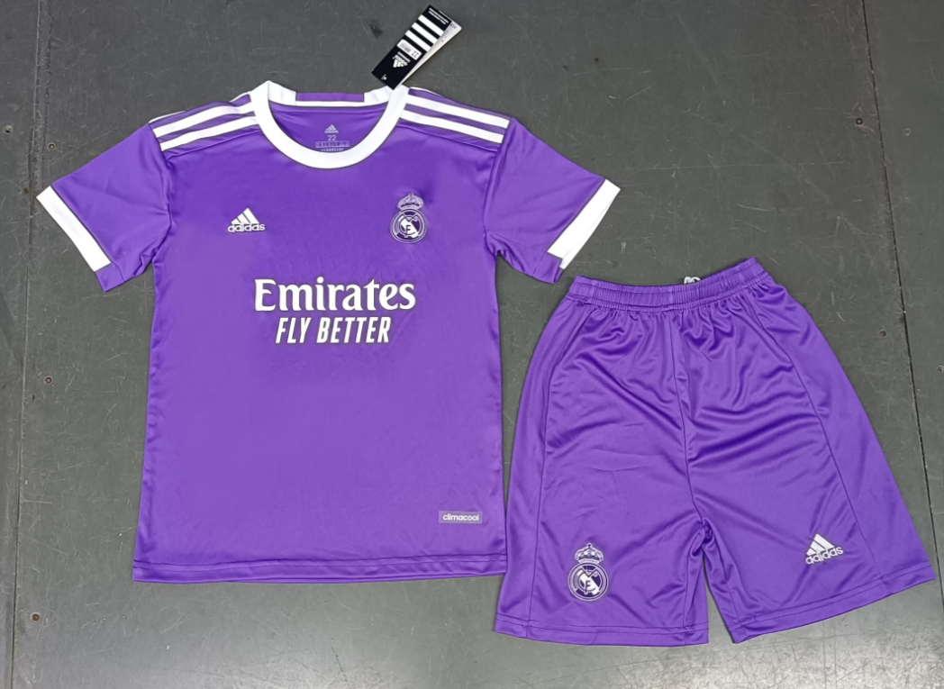 16/17 Retro Real Madrid Away Football Shirt Kids Size Suit-mysite Custom Football Kit- Nextkits