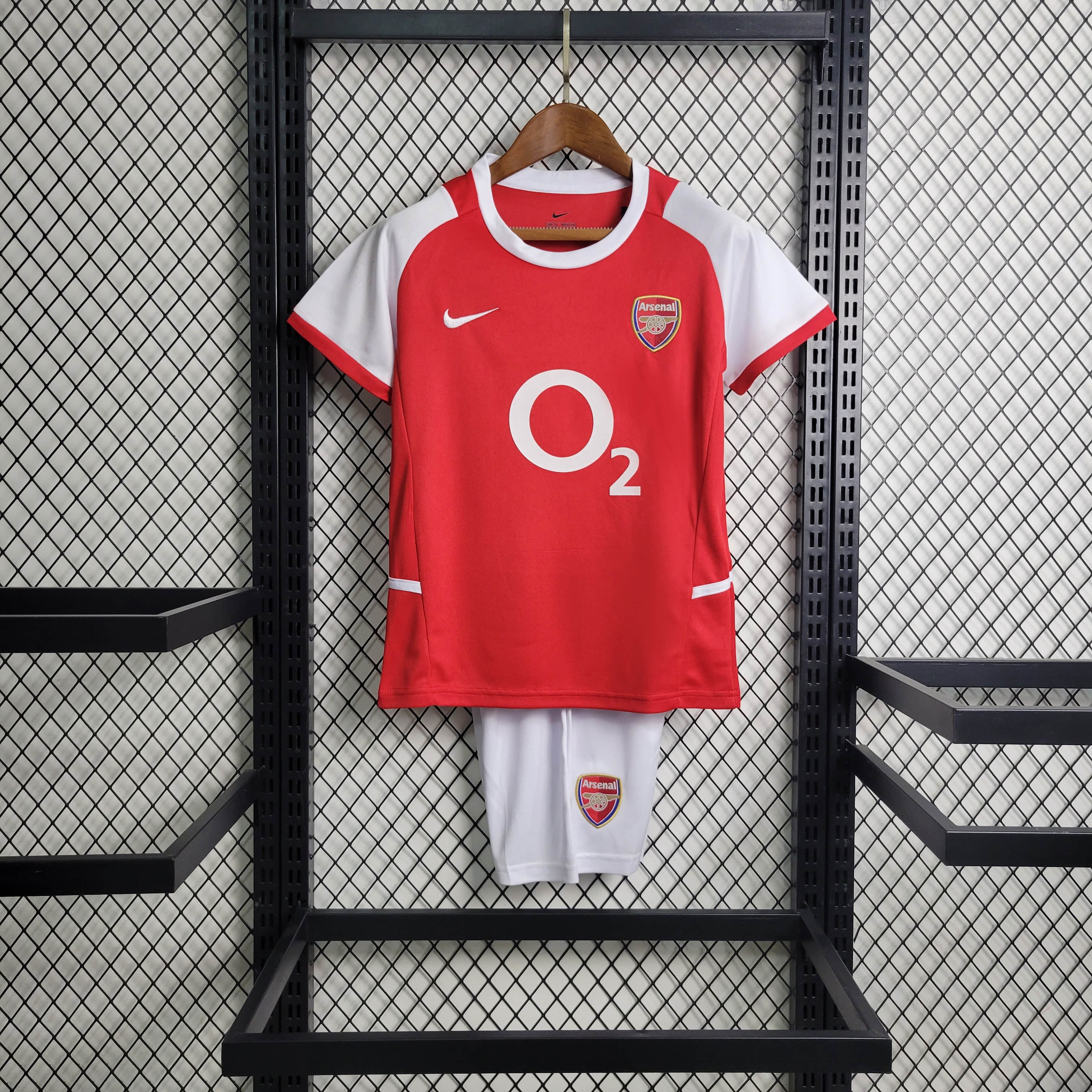 ManixJersey.com | Retro Arsenal 2002-04 Home Stadium Kids Kit -Customize Name, Number and Patch | Worldwide Shipping