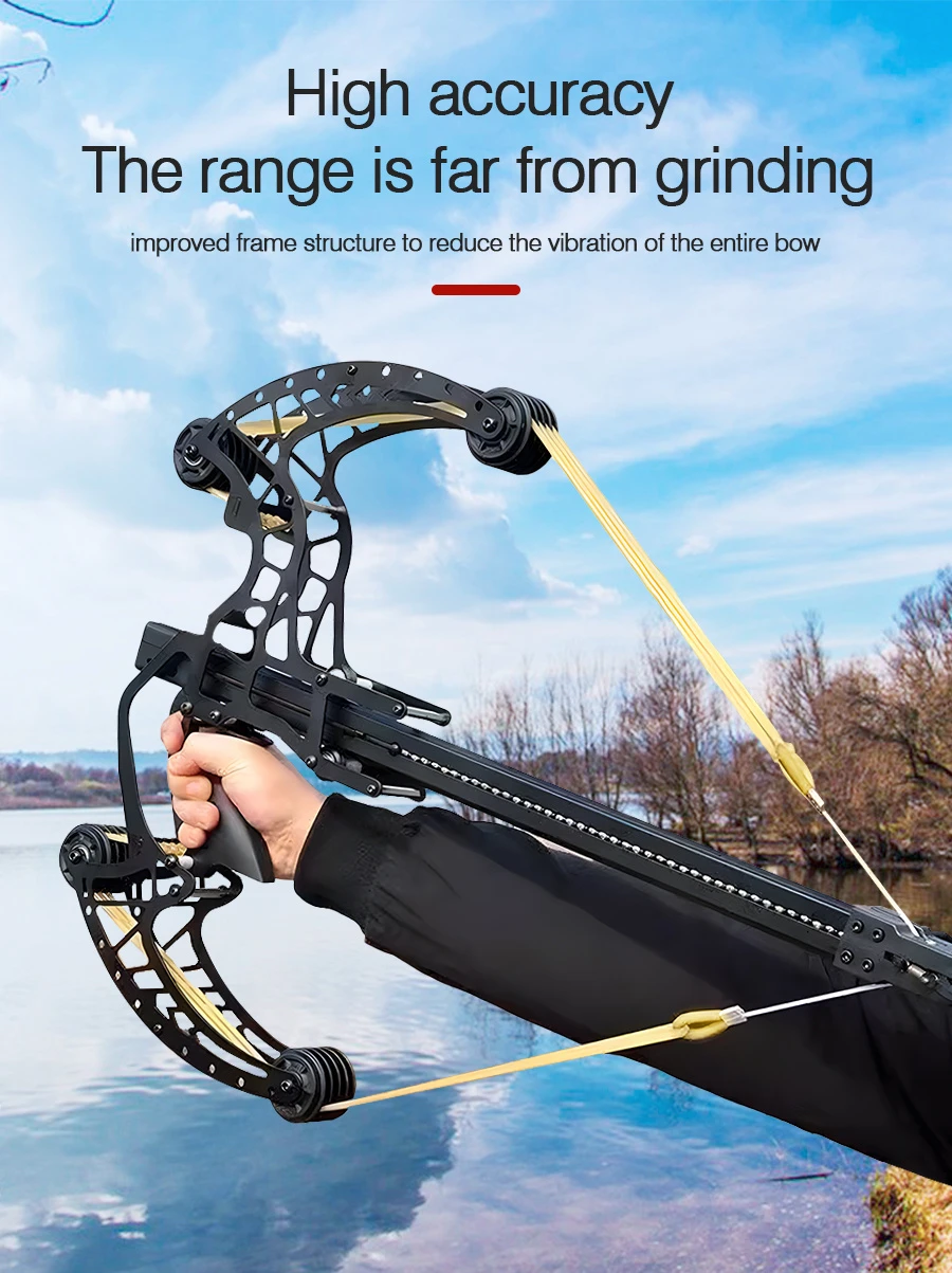 new   50 shots steel ball compound bow recurve bow full metal   shooting slingshot archery and ball dual use bow outdoor competitive sports high power long range adult bow details 9