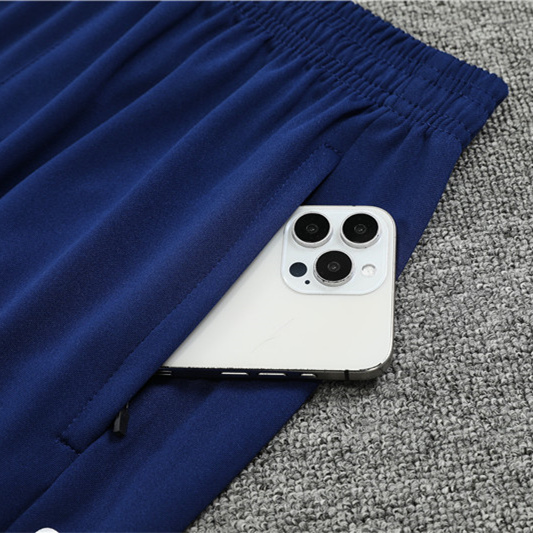 ManixJersey.com | Napoli 24-25 Pre-Match Long Sleeve Training Set - Light Blue Top and Deep Blue Pants -Customize Name, Number and Patch | Worldwide Shipping