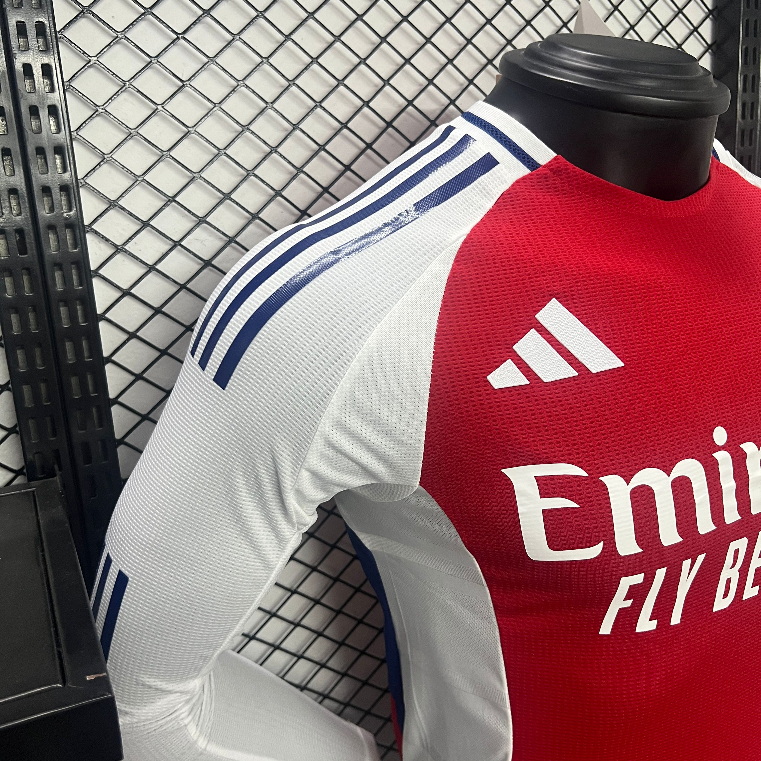 ManixJersey.com | Arsenal 24-25 Home Long Sleeve Jersey - Player Version -Customize Name, Number and Patch | Worldwide Shipping
