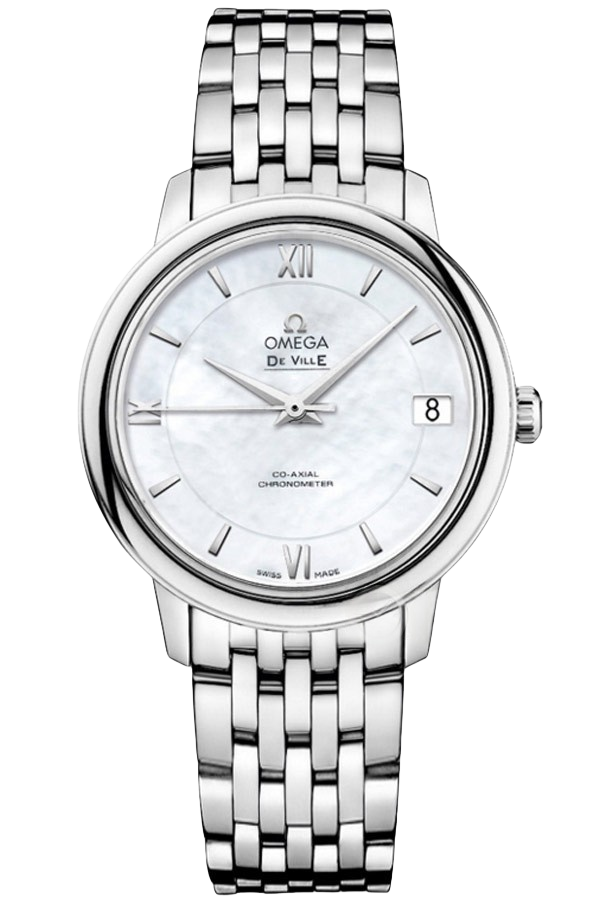 Omega De Ville Women Automatic Mother of Pearl Dial Stainless Steel Super Clone Replica Watch – Ref. O424.10.33.20.05.001
