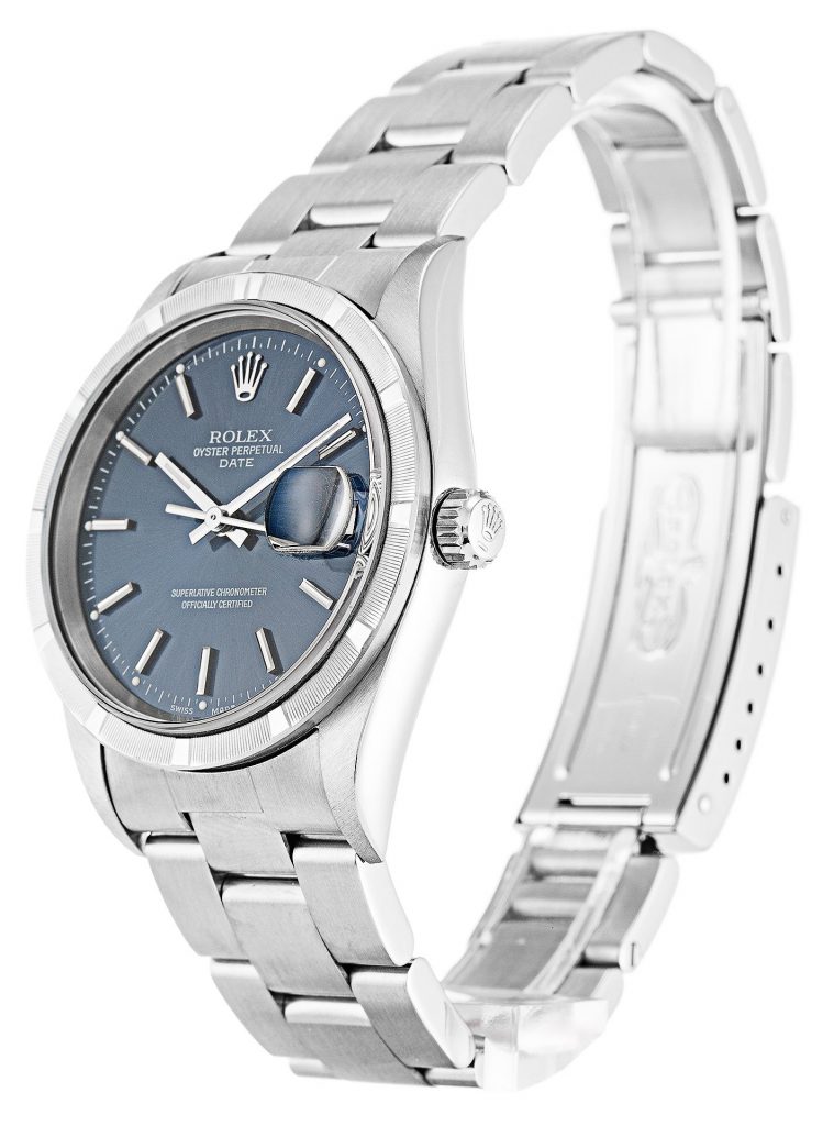 Replica Rolex Oyster Perpetual Date 34mm Blue Dial 15210-fasswatch