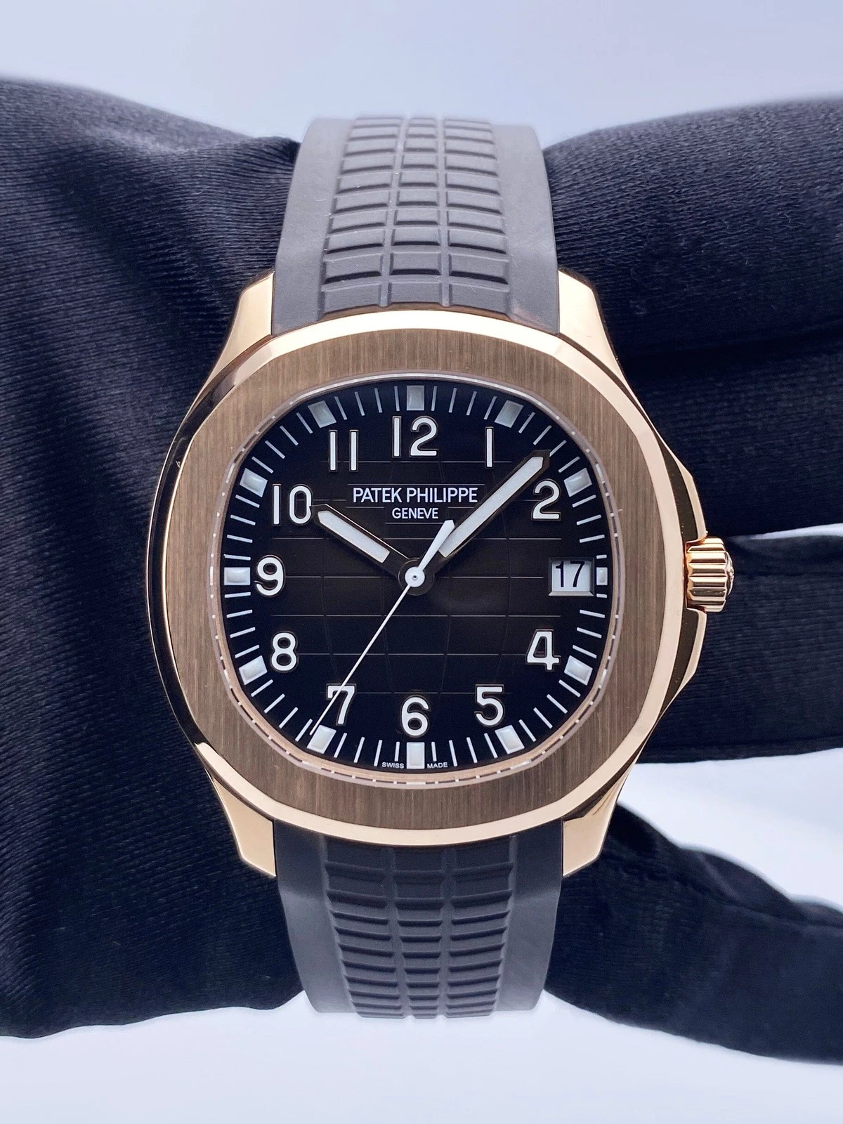 Patek Philippe Aquanaut Ref. 5167R-001 Super Clone Watch – Rose Gold Brown Dial Fake Replica