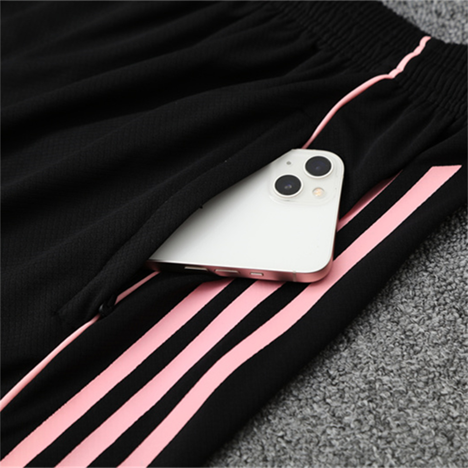 UltraTrikot-Real Madrid 25-26 Kid Short-Sleeve Training Set - Pink Black Top & Black Shorts