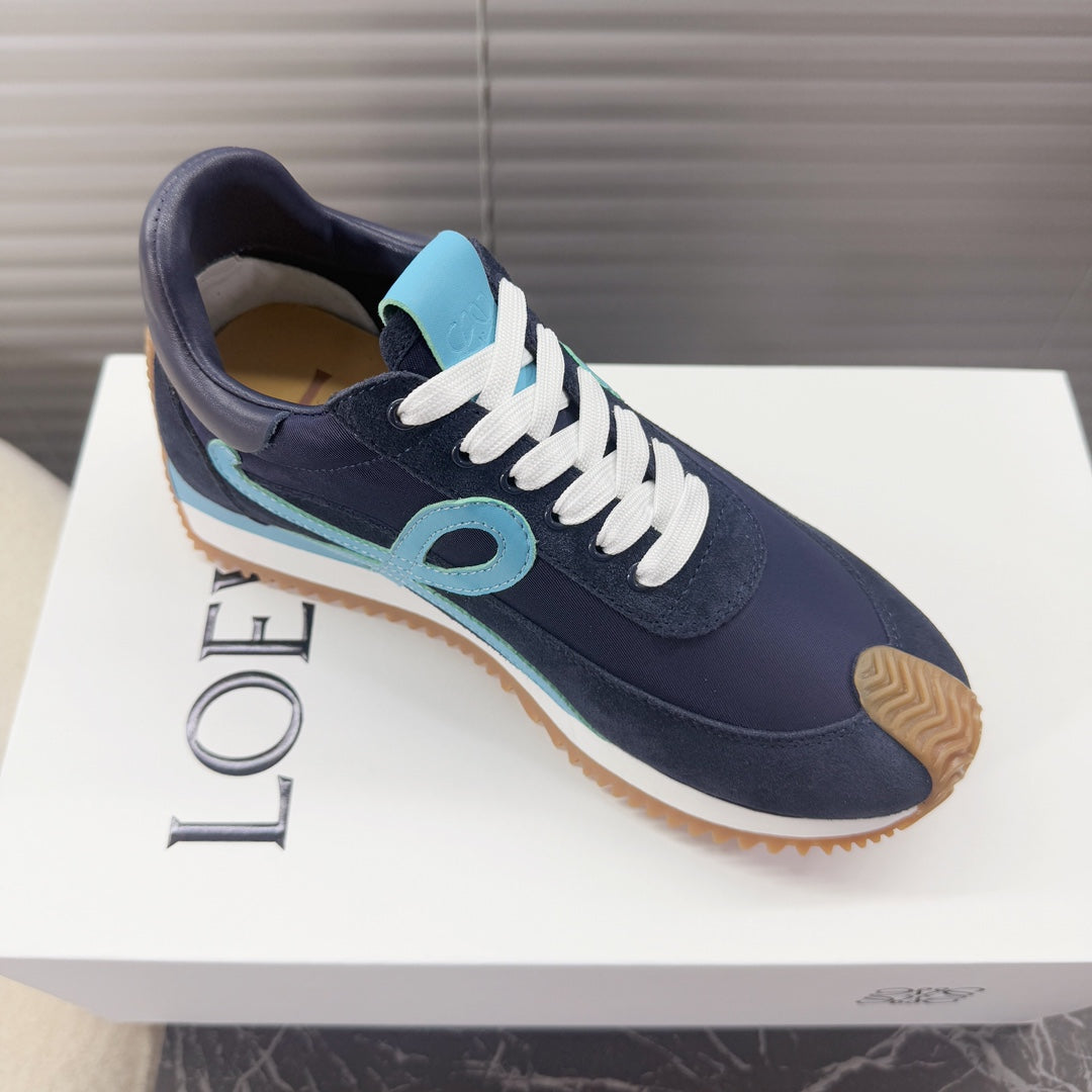 BALLET RUNNER 2.0 IN AEGEAN BLUE SUEDE AND LYCRA FABRIC、mysite、Cacoeks