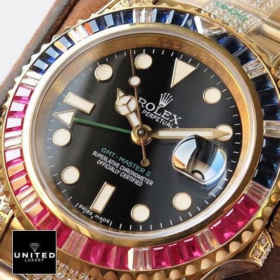 Rolex GMT-Master II Haribo Gold Black Dial Replica
