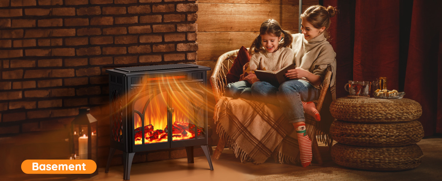 Rintuf Electric Fireplace Heater