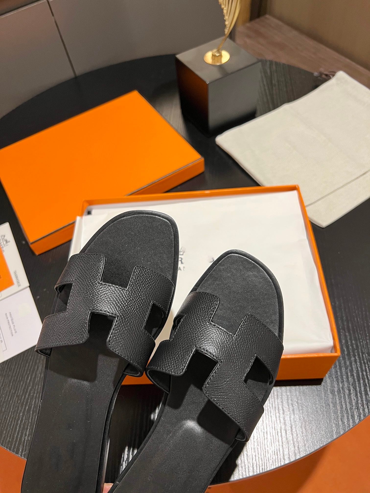 0RAN SANDAL Leather Black、mysite、Cacoeks