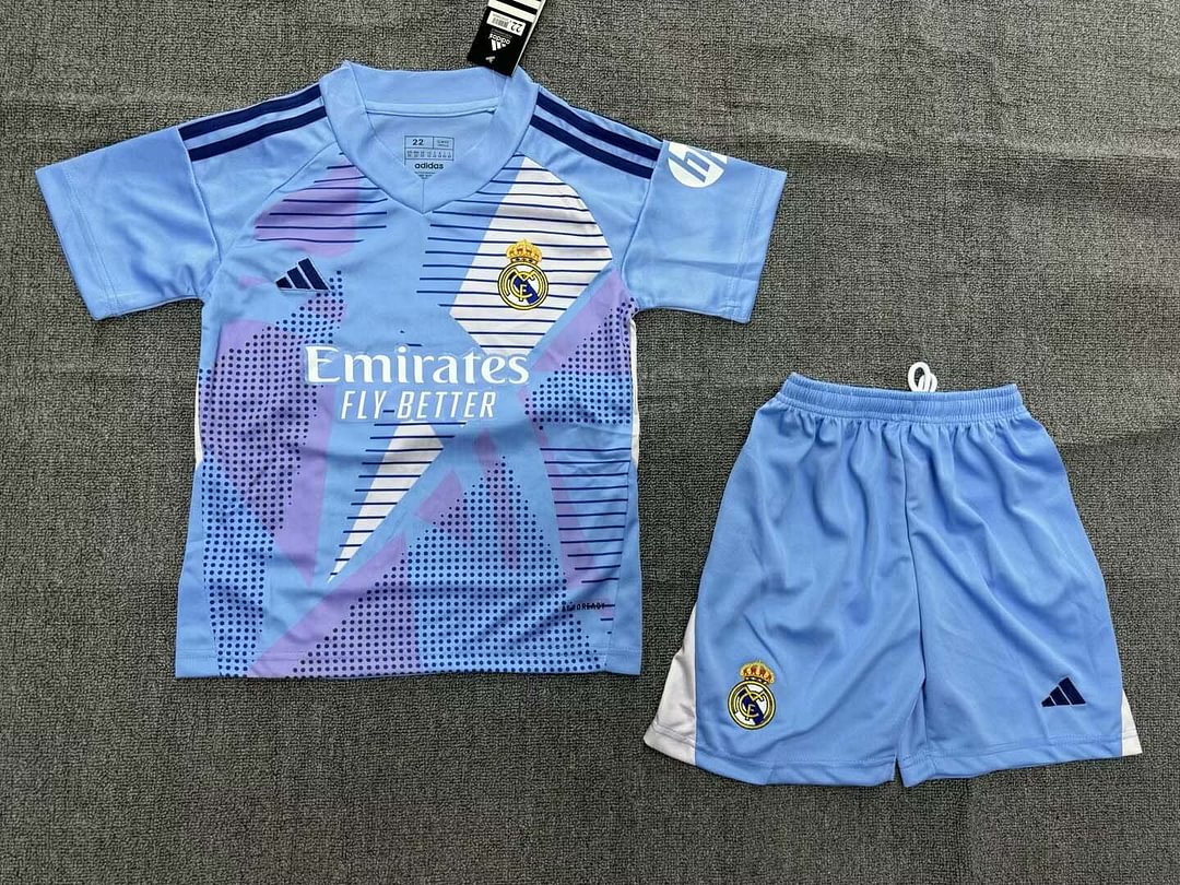 24/25 Real Madrid Goalkeeper Football Shirt Kids Size Suit-mysite Custom Football Kit- Nextkits