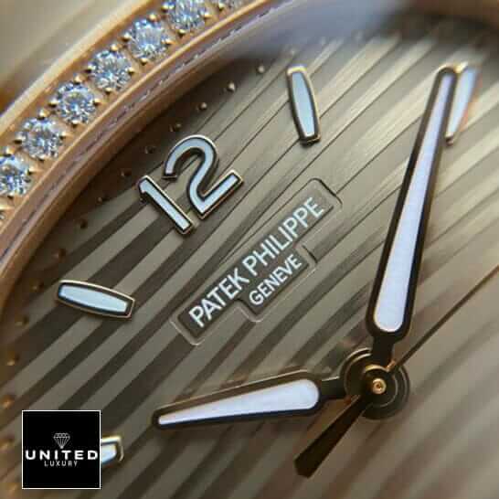 Patek Philippe Nautilus Rose Gold Replica 2 Patek Philippe 7118-1200r-010 Geneve Gold Dial Diamond Bezel Replica