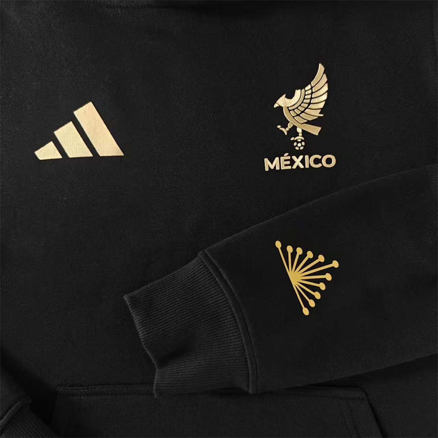 foot-Mexico 2025 Gold Cup Black Special Edition Unisex Pullover Hoodie