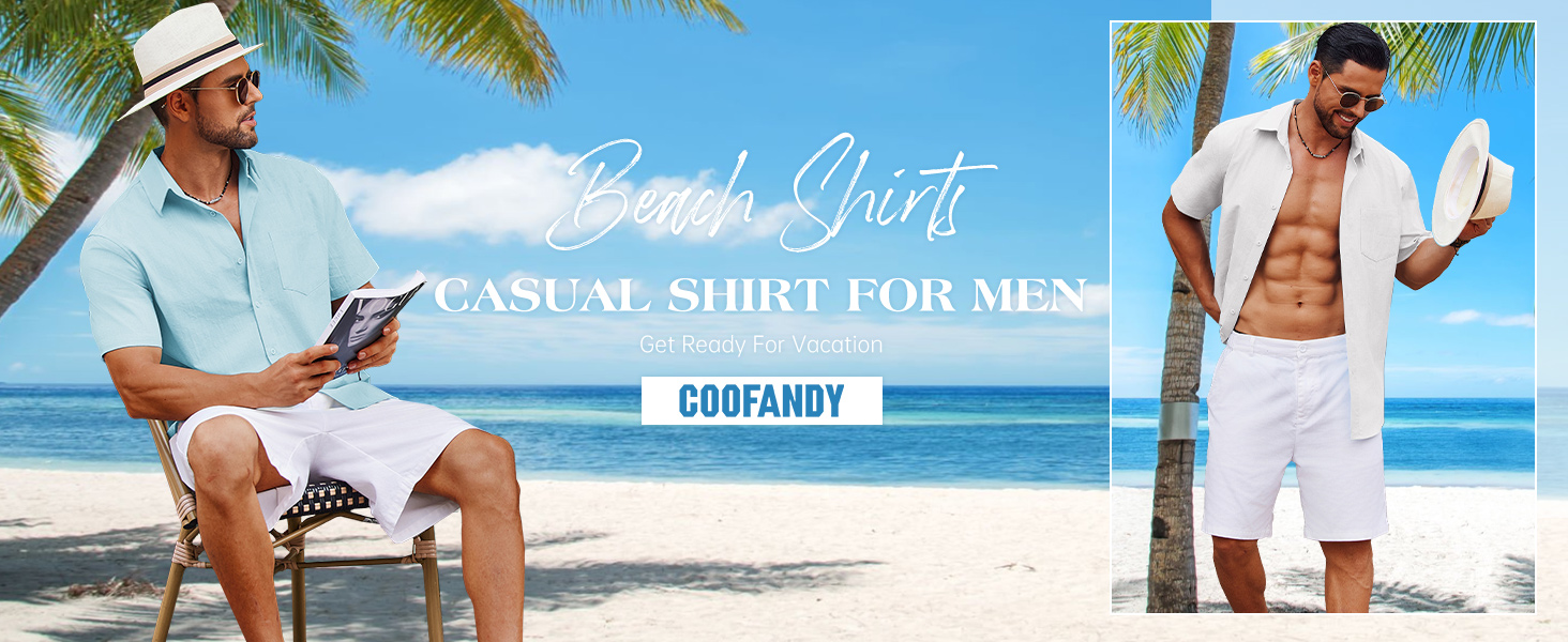 shirts for men casual beach shirt