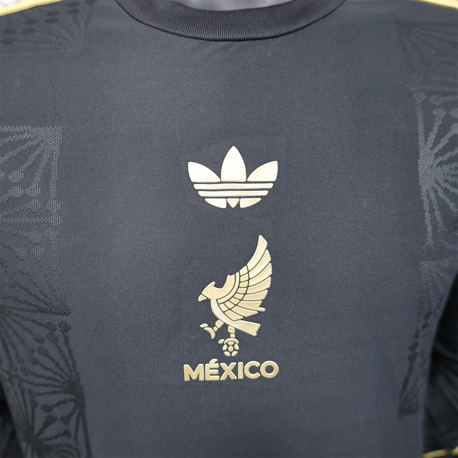 UltraTrikot-Mexico 2025 Gold Cup Black Long Sleeves Jersey - Player Version